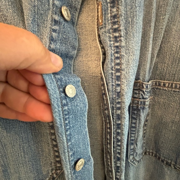 Levi’s dry goods denim shirt men’s large snap closures - Picture 3 of 5